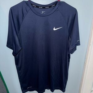 Nike Men's Navy Blue Dri-FIT Shirt